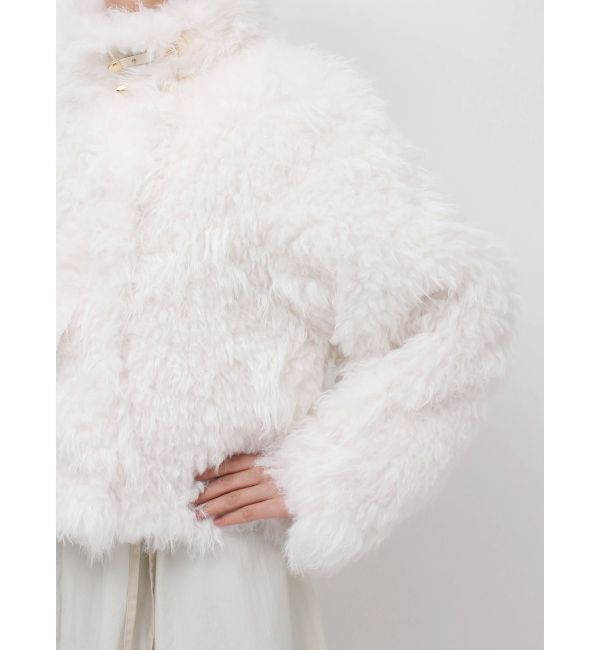 dazzlin「パールチェーンエコファーブルゾン」|ブルゾン・スタジャン|