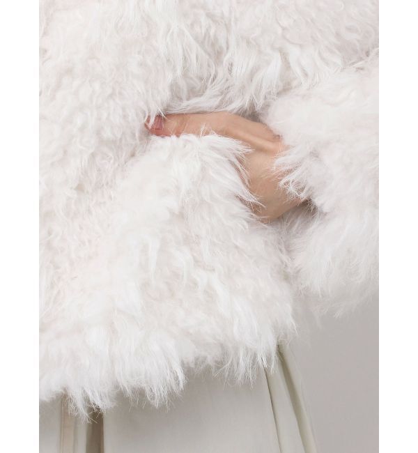 dazzlin「パールチェーンエコファーブルゾン」|ブルゾン・スタジャン|