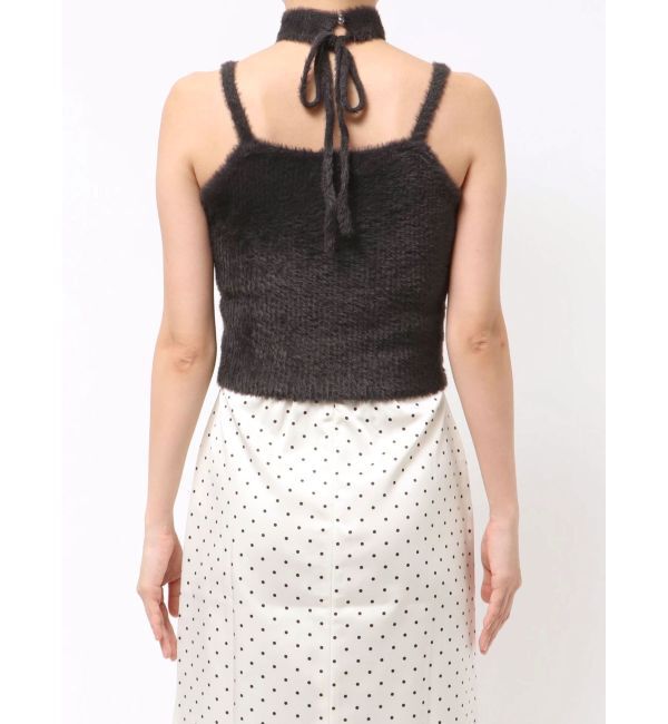 dazzlin「チョーカー付ミニシャギーニットキャミソール」|キャミソール|