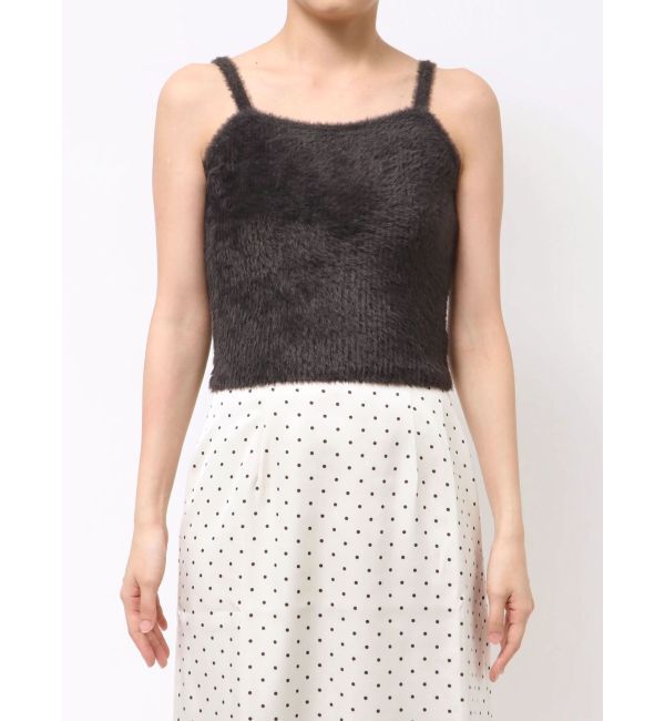 dazzlin「チョーカー付ミニシャギーニットキャミソール」|キャミソール|