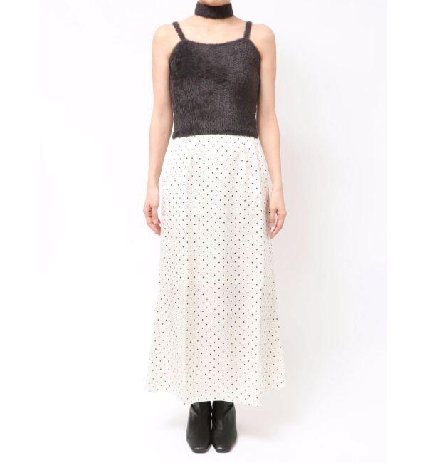 dazzlin「チョーカー付ミニシャギーニットキャミソール」|キャミソール|