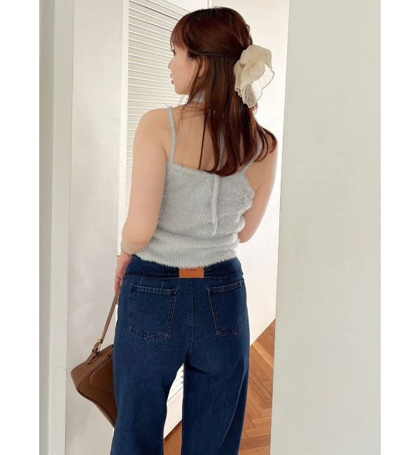 dazzlin「チョーカー付ミニシャギーニットキャミソール」|キャミソール|