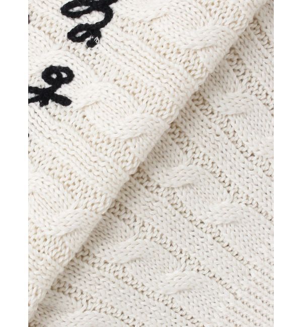 dazzlin「ケーブルレタリングニット」|ニット・セーター|