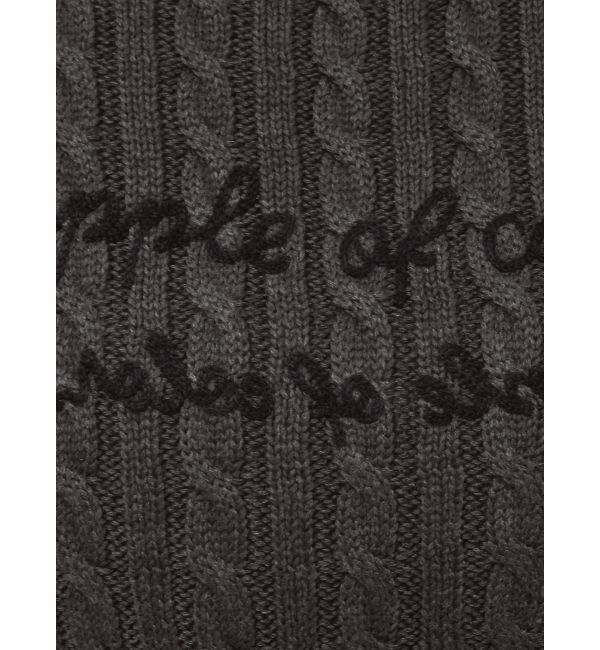 dazzlin「ケーブルレタリングニット」|ニット・セーター|