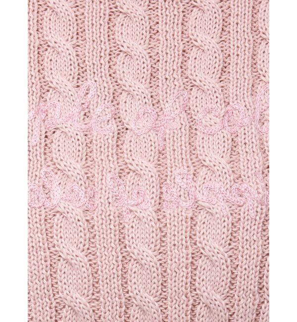 dazzlin「ケーブルレタリングニット」|ニット・セーター|