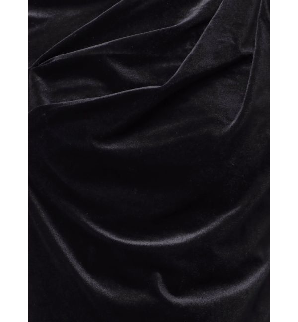 dazzlin「チョーカー付ドレープシアーベロアトップス」|Tシャツ・カットソー|