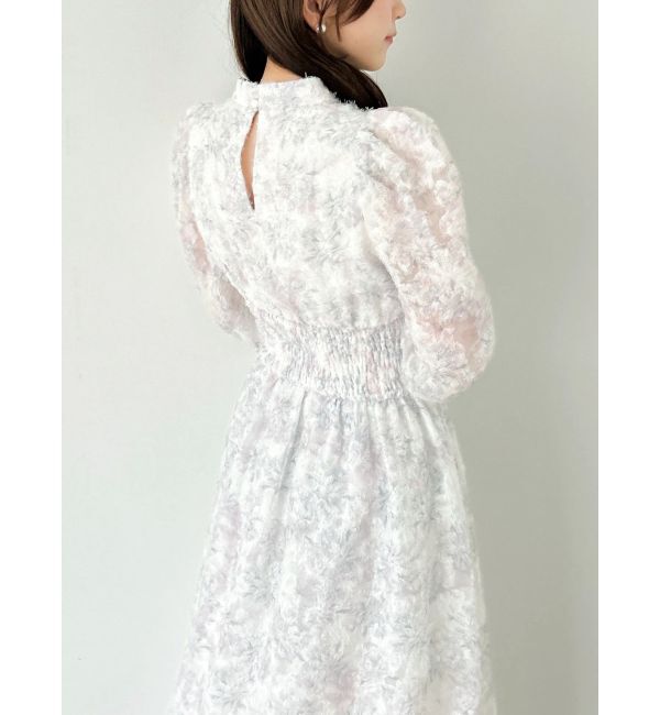 dazzlin「ヘアリーフラワーシフォンワンピース」|ワンピース|