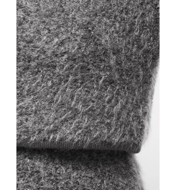 dazzlin「【セット対応】ヘアリーニットジャケット」|ノーカラージャケット|