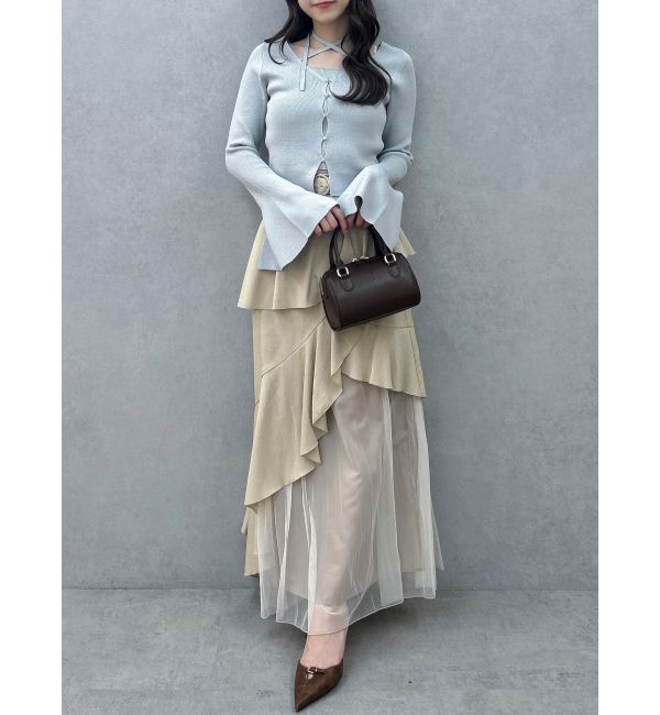 dazzlin「【追加生産分/新色追加】アシメプリーツマーメイドスカート」|スカート|