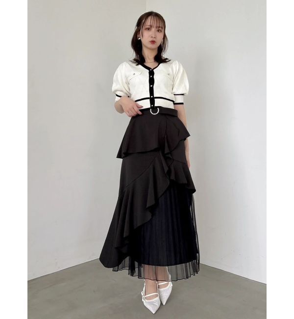 dazzlin「【追加生産分/新色追加】アシメプリーツマーメイドスカート」|スカート|