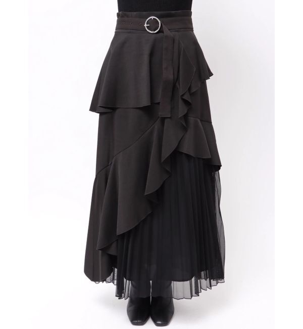 dazzlin「【追加生産分/新色追加】アシメプリーツマーメイドスカート」|スカート|