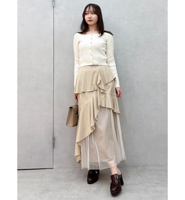 dazzlin「【追加生産分/新色追加】アシメプリーツマーメイドスカート」|スカート|