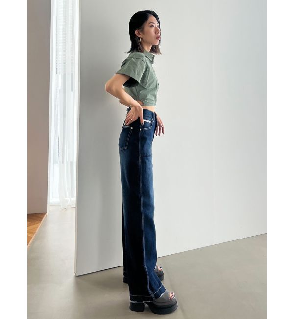 EMODA「サイドオープンクロップドシャツ」|シャツ・ブラウス|