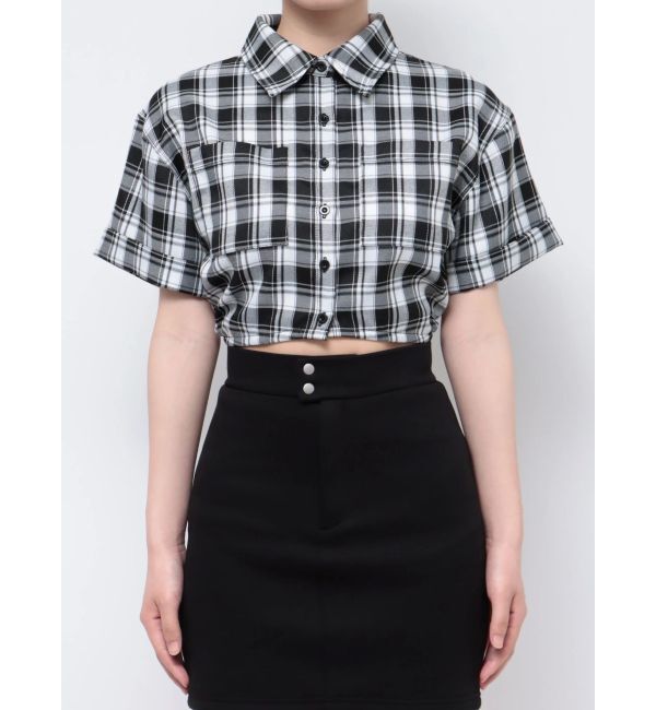EMODA「サイドオープンクロップドシャツ」|シャツ・ブラウス|
