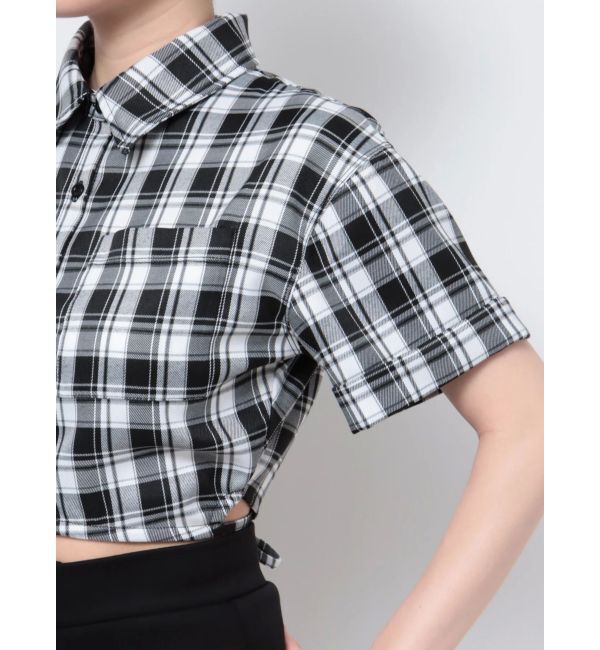 EMODA「サイドオープンクロップドシャツ」|シャツ・ブラウス|