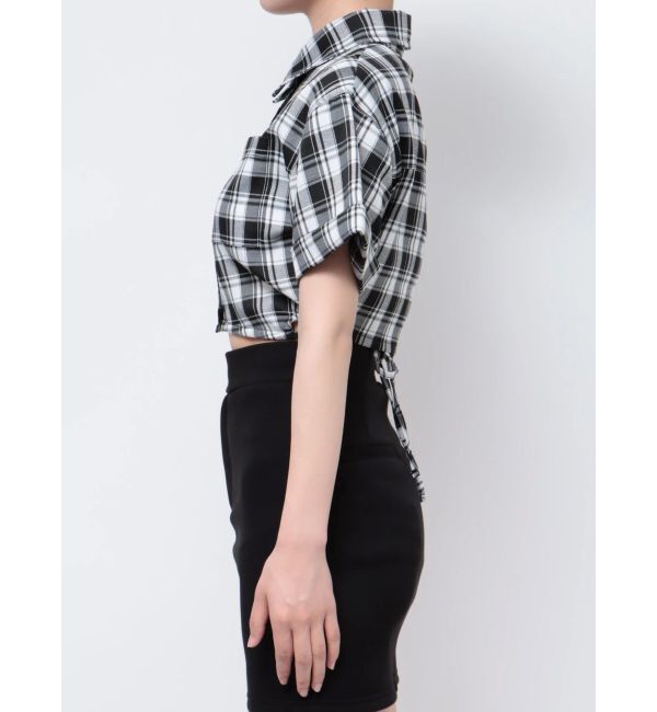 EMODA「サイドオープンクロップドシャツ」|シャツ・ブラウス|