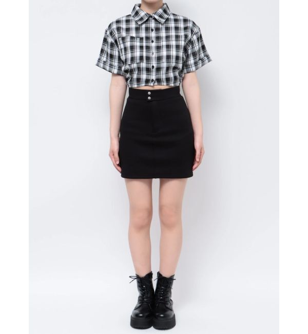 EMODA「サイドオープンクロップドシャツ」|シャツ・ブラウス|