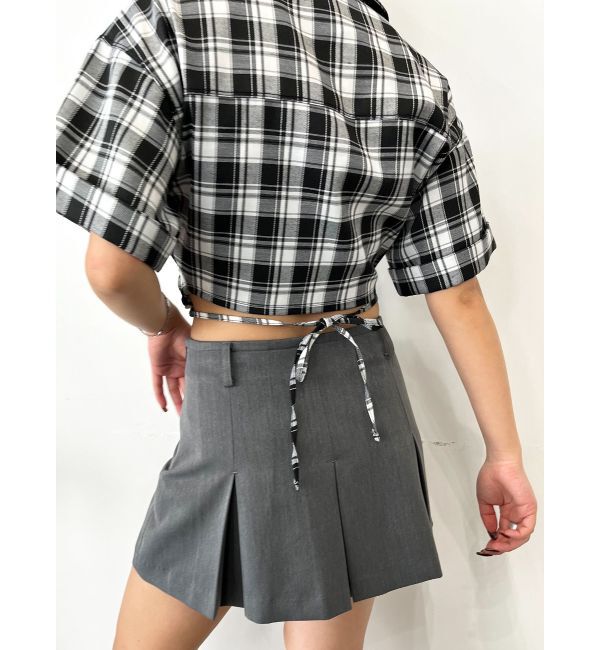 EMODA「サイドオープンクロップドシャツ」|シャツ・ブラウス|