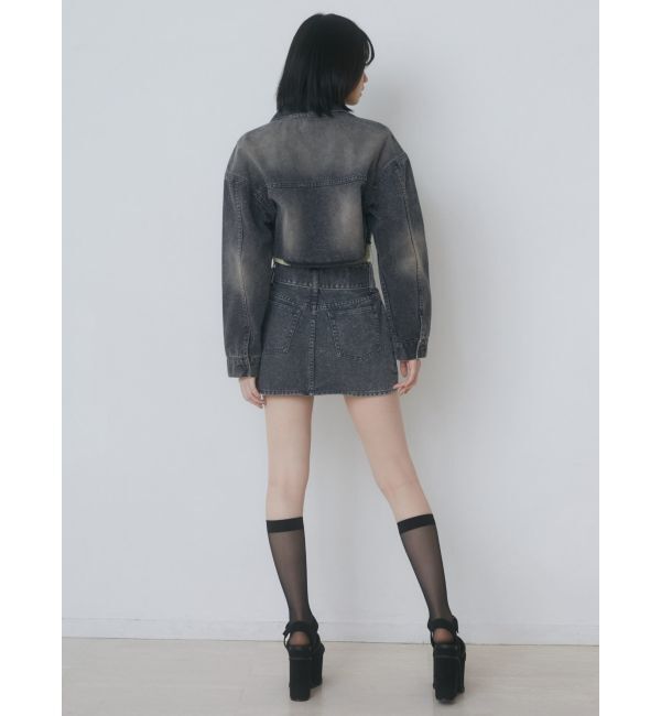 EMODA「カットオフクロップドデニムジャケット」|デニムジャケット|