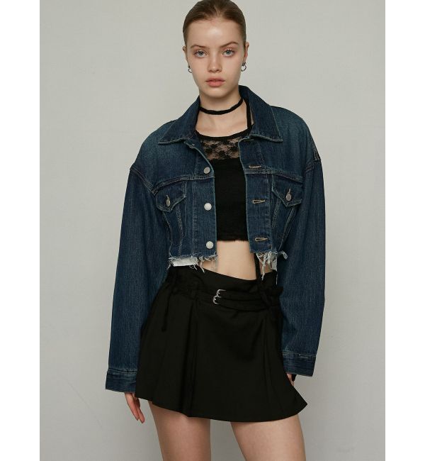EMODA「カットオフクロップドデニムジャケット」|デニムジャケット|