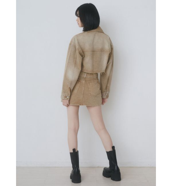 EMODA「カットオフクロップドデニムジャケット」|デニムジャケット|