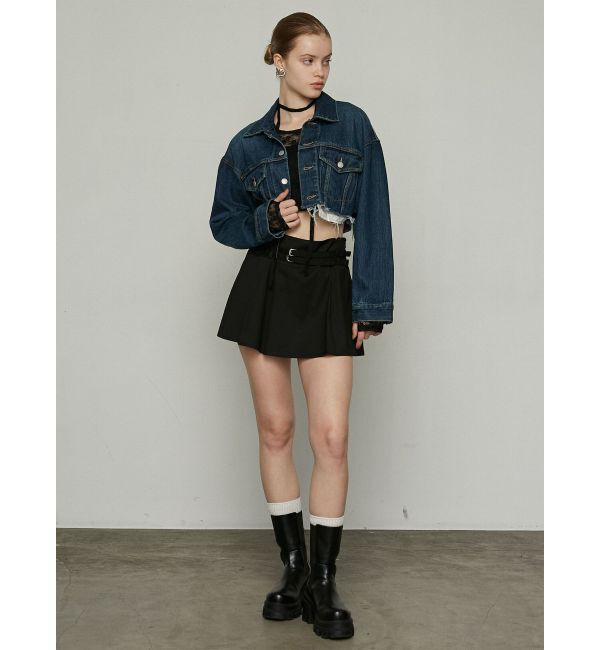 EMODA「カットオフクロップドデニムジャケット」|デニムジャケット|