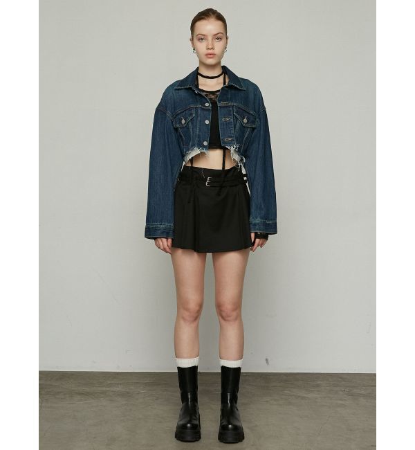 EMODA「カットオフクロップドデニムジャケット」|デニムジャケット|