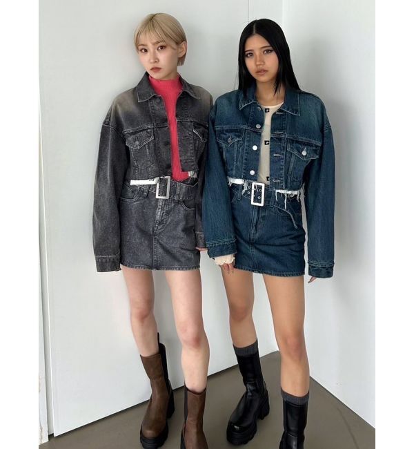 EMODA「カットオフクロップドデニムジャケット」|デニムジャケット|