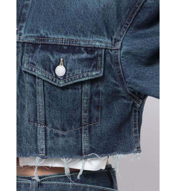 EMODA「カットオフクロップドデニムジャケット」|デニムジャケット|