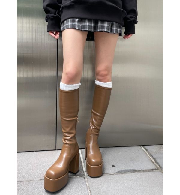 EMODA「バルキープランプフィットブーツ」|ロングブーツ|