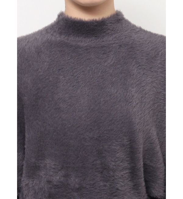 MERCURYDUO「ボトルネックミニシャギーロングスリーブニット」|ニット・セーター|