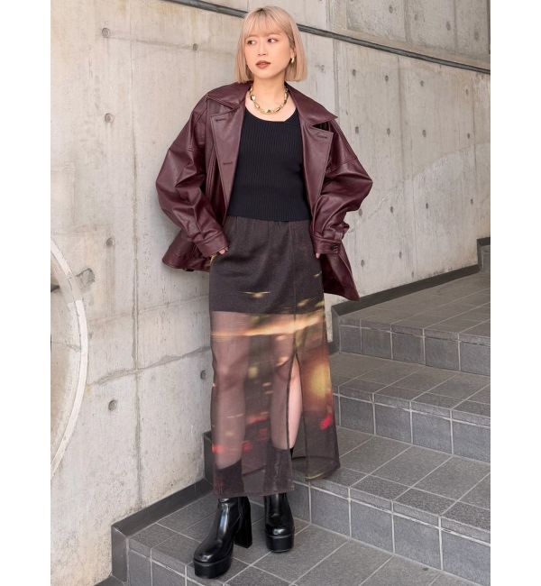 MURUA「セパレートレイヤードスカート」|スカート|