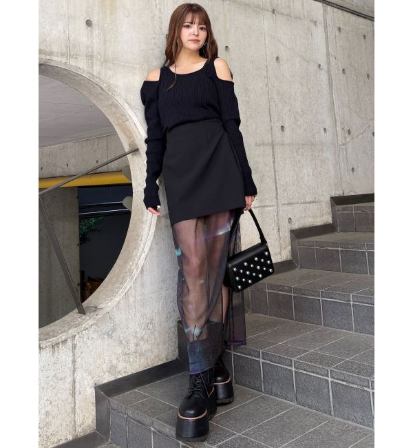 MURUA「セパレートレイヤードスカート」|スカート|