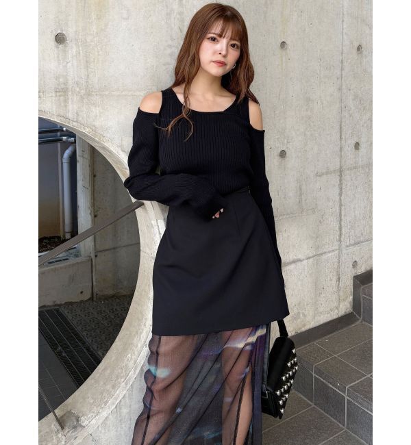 MURUA「セパレートレイヤードスカート」|スカート|