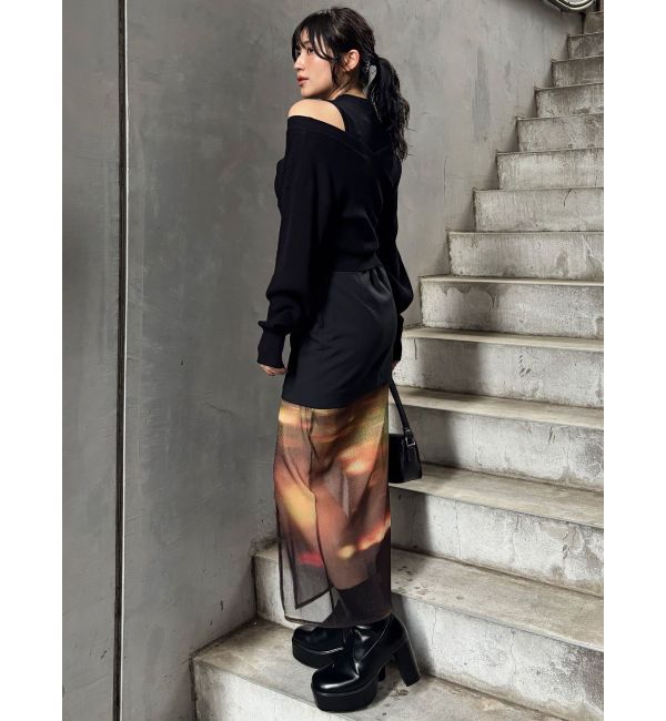 MURUA「セパレートレイヤードスカート」|スカート|