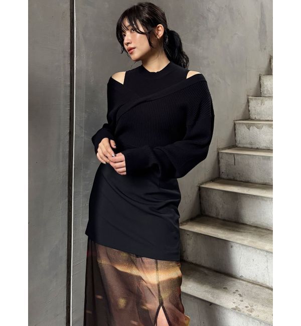 MURUA「セパレートレイヤードスカート」|スカート|