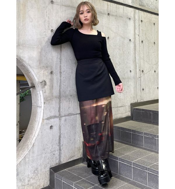 MURUA「セパレートレイヤードスカート」|スカート|