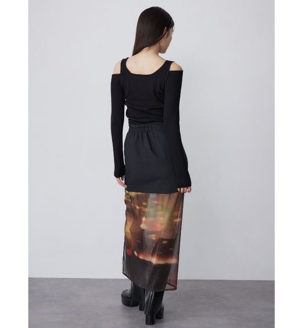 MURUA「セパレートレイヤードスカート」|スカート|