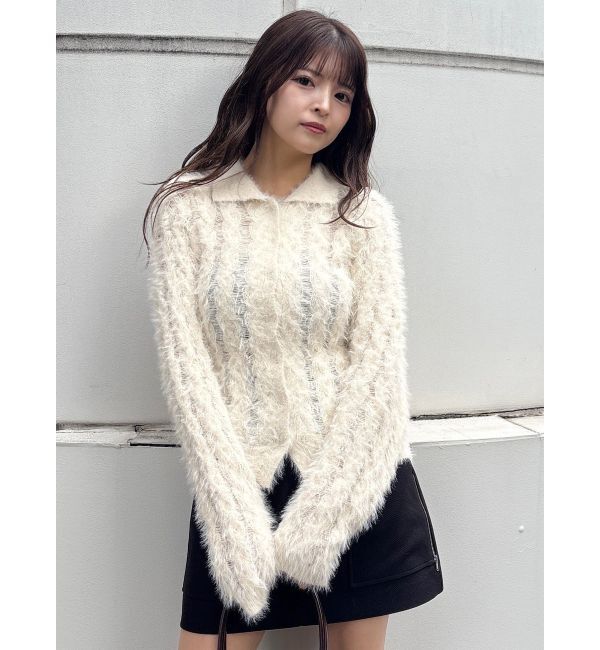 MURUA「ウェーブポロニット」|ニット・セーター|