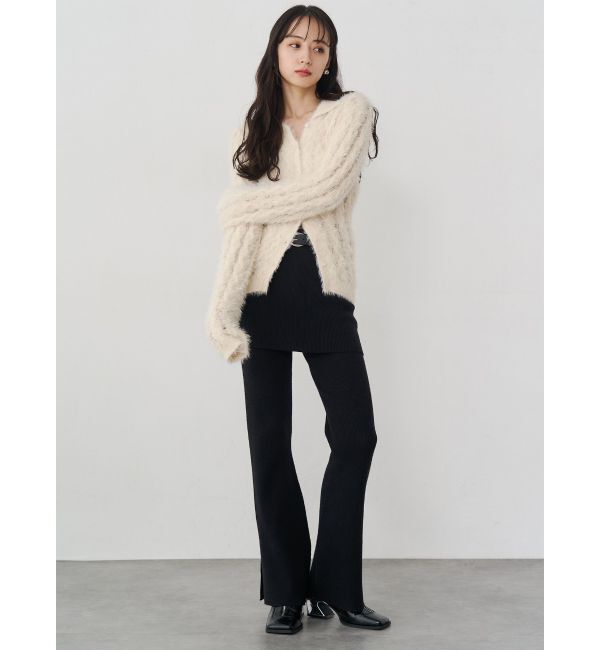 MURUA「ウェーブポロニット」|ニット・セーター|