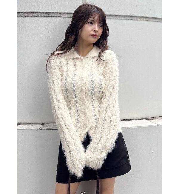 MURUA「ウェーブポロニット」|ニット・セーター|