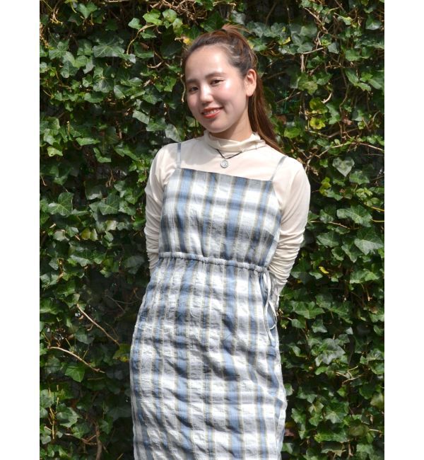 Ungrid「チェックキャミワンピース」|ワンピース|