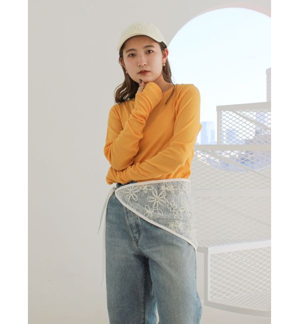 Ungrid「シアーフィットロングスリーブTee」|Tシャツ・カットソー|