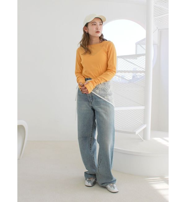 Ungrid「シアーフィットロングスリーブTee」|Tシャツ・カットソー|