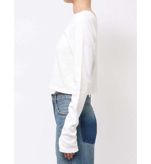 Ungrid「クロップドハニカムロングスリーブTee」|Tシャツ・カットソー|