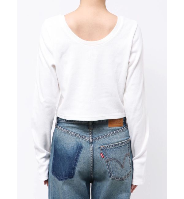 Ungrid「クロップドハニカムロングスリーブTee」|Tシャツ・カットソー|