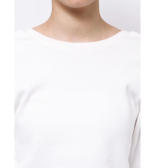 Ungrid「クロップドハニカムロングスリーブTee」|Tシャツ・カットソー|