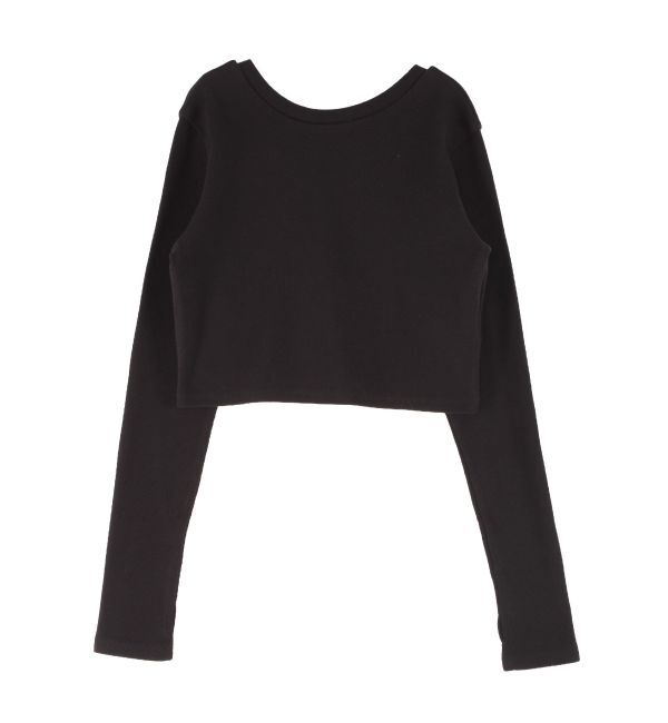 Ungrid「クロップドハニカムロングスリーブTee」|Tシャツ・カットソー|