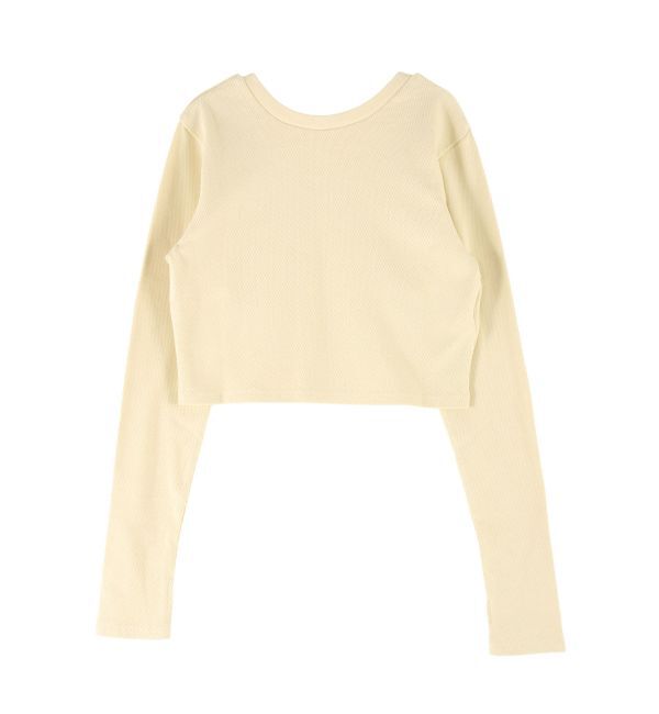 Ungrid「クロップドハニカムロングスリーブTee」|Tシャツ・カットソー|
