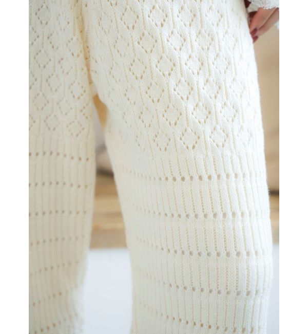 Ungrid「透かし編みニットパンツ」|その他|